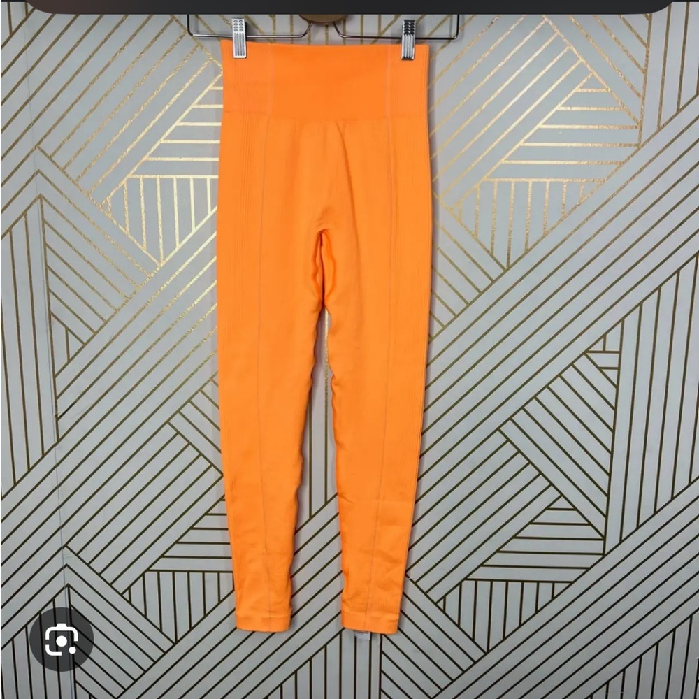 Vibrant Orange High-Waisted Leggings